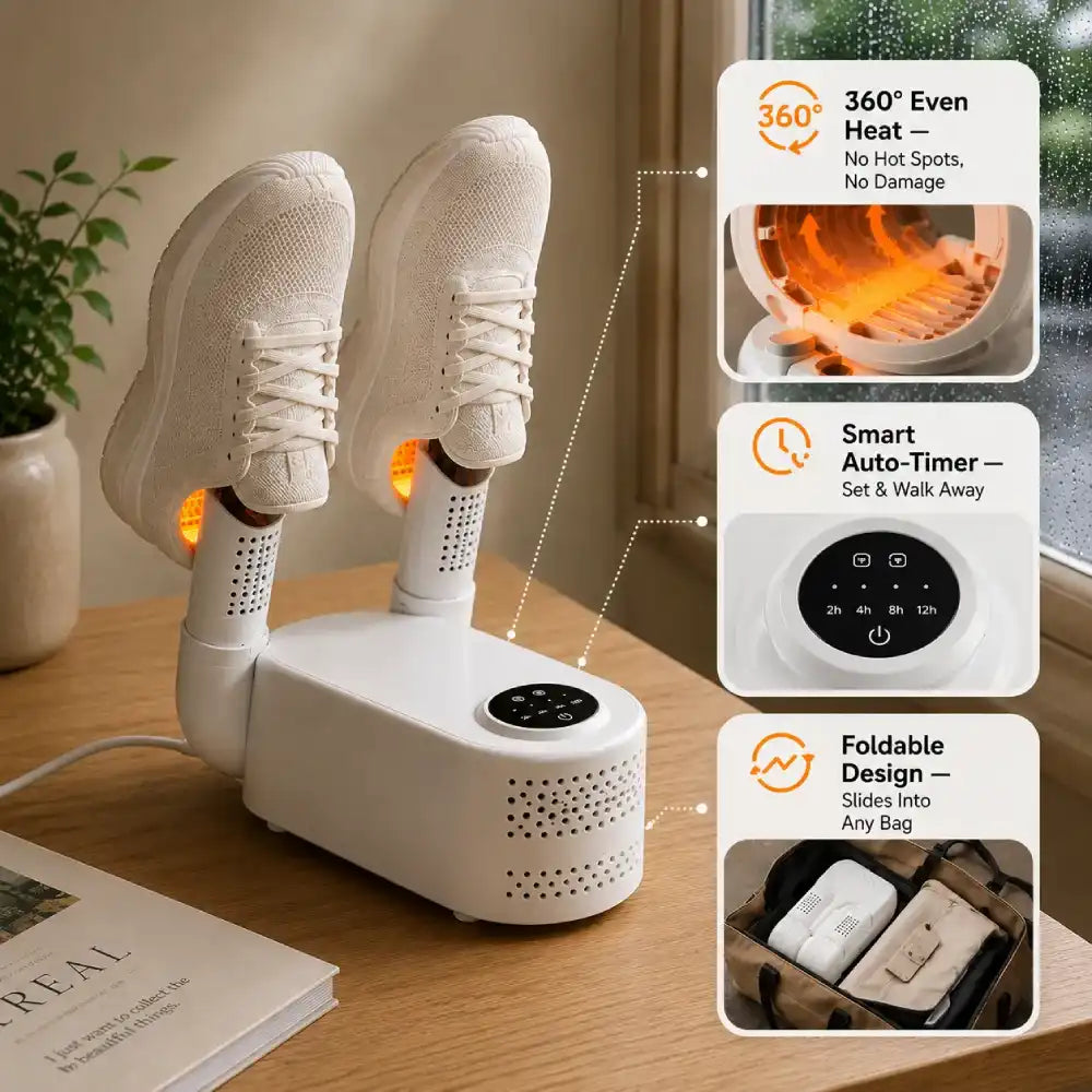 Ayovya™ Portable Shoe Dryer | Dries Shoes in 15 Minutes Flat