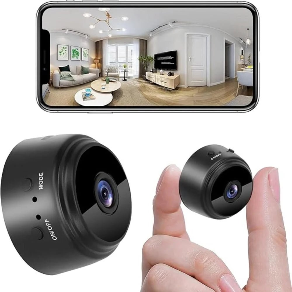 BharatRad 4K Mini Wi-Fi Security Camera | Night Vision CCTV | Motion Detection | Rechargeable | Watch Live from Anywhere in India