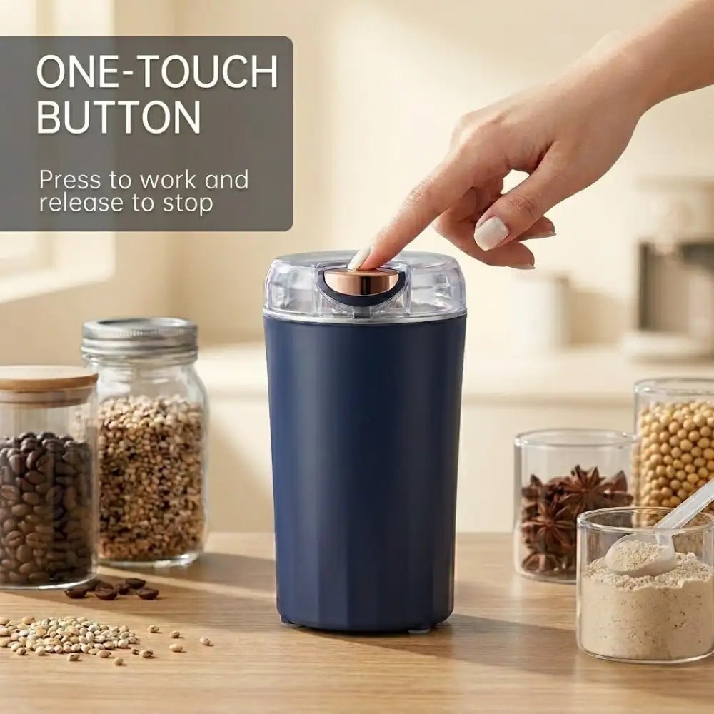 Portable Mini Mixer Grinder | One-Touch Grinder for Spices, Nuts & Herbs